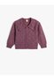 Knitted Cardigan Shirt Collar Button Closure