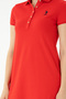 Women's Red Knitted Dress 50262672-Vr030 - 6