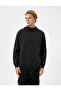 Hooded Sweat Snap Button Pocket Detailed High Collar Ribbed - 3