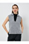 Knitted Sweater Polo Neck with Side Slit Detail - 3