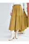 Midi Skirt Flounced Textured Asymmetrical Cut - 3