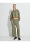 Sport Crop Hooded Oversize Sweatshirt Modal Fabric Long Sleeve - 2