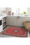 South Collection Red Beige Themed Traditional Motif Patterned Vintage Decorative Carpet 25 - 3
