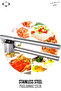 Stainless Steel Premium Kitchen Set -Garlic Crusher-Kitchen Scissors-6Gen Grater-3 Piece Dowry Set - 4