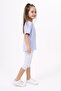 Girl's Chest Cute Chamomle Printed Capri Suit - 3