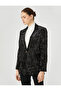 X Selected by Melis Ağazat - Shimmering Velvet Blazer Jacket - 3