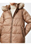 Inflatable Jacket with Hood, Zipper, Faux Fur Detail, and Pockets - 5