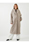 Boucle Coat - Oversize, Buttoned and Pocket Detailed - 4