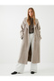 Boucle Coat - Oversize, Buttoned and Pocket Detailed - 2