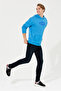 Men's Cobalt Melange Hooded Sweatshirt 50256350-Vr119 - 2