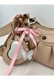 Pink Ribbon Butterfly Bag Charm - 2