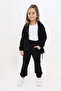 Girl's Embroidered Tracksuit Set - 3