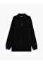 Half Zipper Sweatshirt Stand Collar Long Sleeve