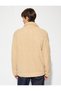 Oversize Plush Jacket Double Pocket Polo Collar Snap Button - 6
