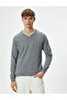 V-Neck Sweater Knitwear Slim Fit Long Sleeve - 3
