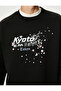 Back Printed Sweat Far East Themed Comfortable Cut Crew Neck - 5