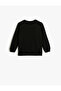 Sweatshirt Pumpkin Printed Crew Neck Long Sleeve Cotton - 2