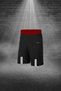 Men's Burgundy Fit Pocketed Unprinted Crew Neck T-Shirt Shorts Athlete Bottom Top Set (S-3Xl) - 3