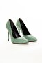 Women's Stiletto Thin High Heel Shoes Water Green