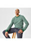 Men's Crew Neck Monogram Green Sweater - 3