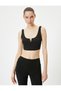 Sports Bra Covered Thick Strap Cut Collar Slim Fit - 3