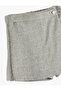 Shorts Skirt Tweed Double Breasted Button Detailed - 3