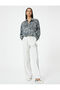 Leopar Printed Buttoned Shirt - 2