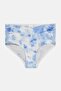 Women High Waist Tie Dye Panty, Blue