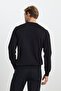Men's Black Cotton Standard Fit Regular Cut Crew Neck Knitwear Sweater, - 6