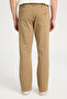 Regular Fit Regular Cut Normal Waist Straight Leg Men's Camel Stretch Trousers - 6
