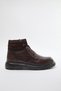 Brown Lace-Up Real Leather Men's Boots 
 Takaw25Bo00037 - 5