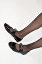 Black Patent Leather Women's Ballerinas 19748 - 4