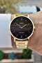 Men's Wristwatch with Brown Band Gold Color 2 Years Warranty - 3