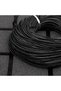 Bracelet and Hobby Genuine Snake Skin Leather Cord 2 mm 5 Meters Black - 2