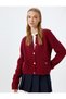 Knitwear Cardigan with Crew Neck, Pocket Detail and Buttons
