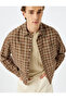 Brown Plaid Men's Adult Shirt 5Wam60134Hw