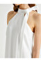 X Tuba Ünsal - Bow Detailed Mini Halter Neck Dress with Lining A-Line - 5