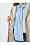 Women's Beige Plush Coat - 6