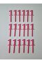 Hobi Kafe 18 Pieces 1 Year Old Pink Cup Cake - Cake Decoration - Toothpick (Made of Hard Plastic)