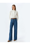Mock Neck Shirt with Ruffle Bow Detail Viscose Fabric - 2