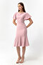 Women's Powder Flounce Midi Dress