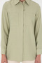 Women's Light Khaki Long Sleeve Tunic Shirt 50293568-Vr183 - 6