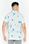 Men Sportswear Fit Short Sleeve Training Polo Shirt, Light Blue - 4