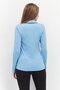 Women Sportswear Fit Training Polo Shirt, Sky Blue - 3