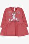 Girl's Long Sleeve Dress Glitter Printed with Glasses 1-4 Years, Tile