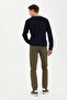 Men's Slim Fit Khaki Canvas / Chino Trousers 50275582-Vr027 - 4