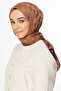 Yalı Checkerboard Pattern Silky Jacquard Shawl - 7