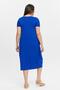 Women's Large Size Diamond Embroidery Detail Blue Dress - 7
