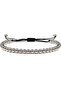 Silver Color Hematite Natural Stone Macrame Bracelet |   6 mm Adjustable Premium Design - 5
