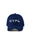 Gokturkish Turkish Embroidered Hat – Navy Blue 100% Cotton Gabardine Unisex Model